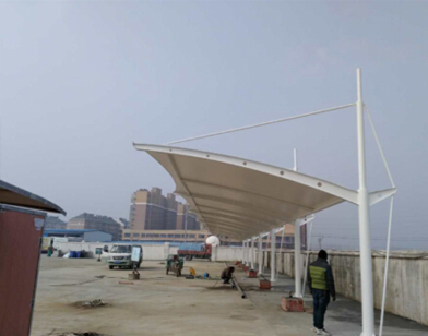 祝賀五河縣充電樁雨棚竣工